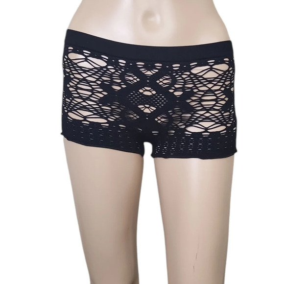 Free People Intimately Seamless Net Shorts - Picture 3 of 5